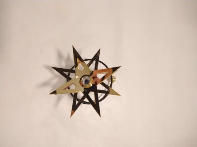 Menu Design Kerstornament - Kerstster met Swarovski kristallen goud