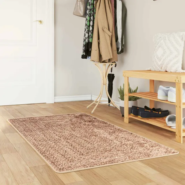 vidaXL Vloerkleedloper MARSA Bruin 100 x 150 cm Polyester en PVC, foto 2