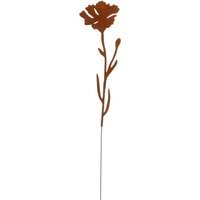 UNUS Tuinsteker bloemstengel met knop roestlook 105 cm Bruin