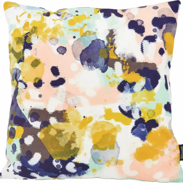 Gek op Kussens! Paint Splatters #1 Kussenhoes | Katoen / Polyester | 45 x 45 cm Geel/Groen/Roze