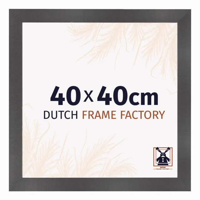 Dutch Frame Factory Fotolijst 40x40 cm - MDF - Zwart Mat - Praag