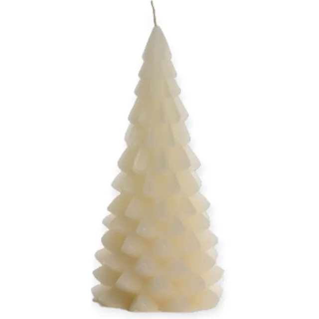 Rustik Lys Kerstboom kaars - Vanilla -10 x 20 cm. Vanille Kerst