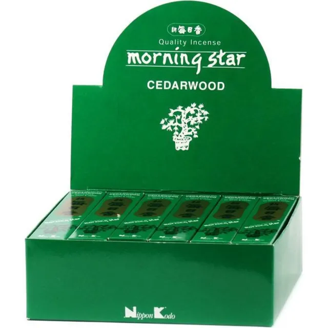 Nippon Kodo Morning Star - Cedarwood - Cederhout - Japanse wierook - Cedar - 12-pack