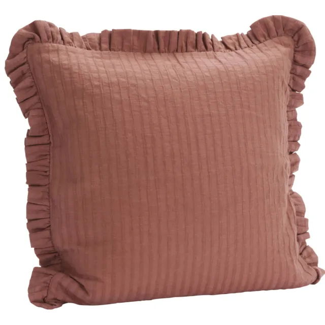 Madam Stoltz sierkussenhoes (50x50 cm) Oudroze