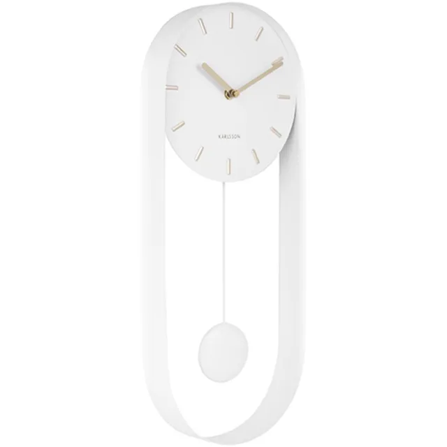 Karlsson Wandklok Charm wit