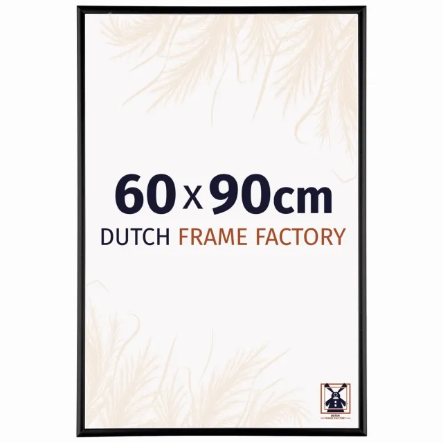Dutch Frame Factory Fotolijst 60x90 cm - Aluminium - Zwart Hoogglans - Kampen