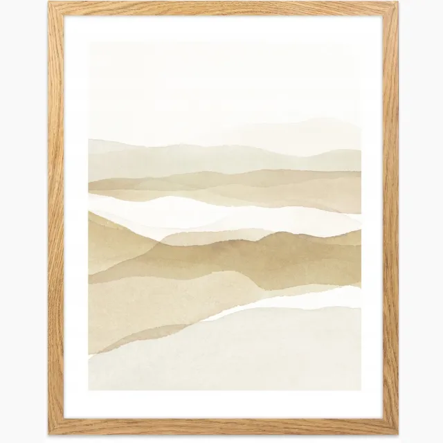 FRAMAI Natuurlijk Houten Fotolijst 40x50 cm - Stijlvol en Duurzaam Natural wood