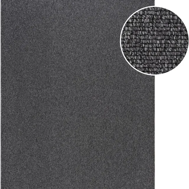 Muratap Lora Plus Laagpolig Vloerkleed Antraciet- 160x230 CM
