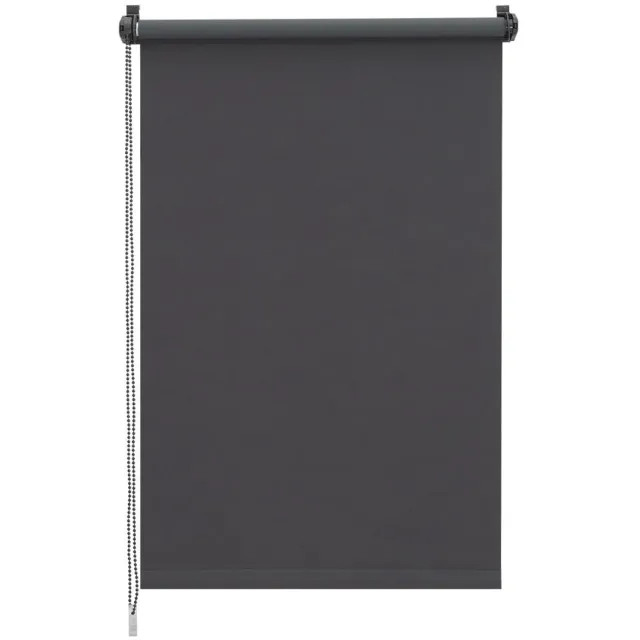 Duraxl Rolgordijn - Verduisterend - Zonder boren - 100 cm breed Grijs