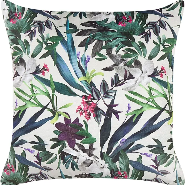 Beliani GASTERIA - Sierkussen - Groen - 45 x 45 cm - Fluweel