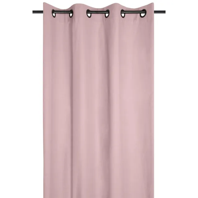 Stof Katoenen gordijn met ogen DUO, 135 x 240 cm Roze
