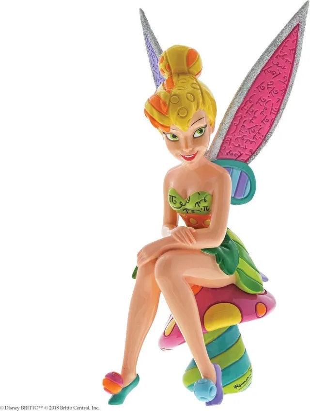 Disney by Romero Britto Disney Britto Beeldje Tinker Bell on Mushroom 22,5 cm Multi