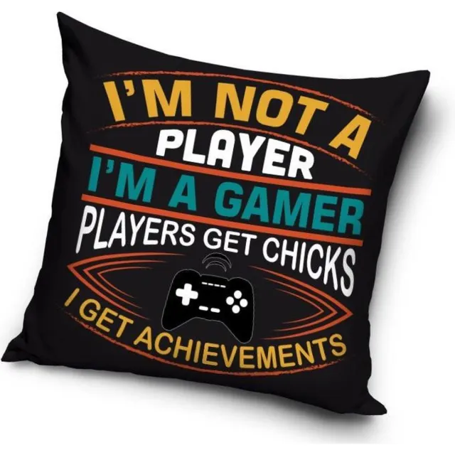 Gamer I'm a Gamer - Sierkussen Kussen 40 x 40 cm (inclusief vulling en met ritssluiting) Multi