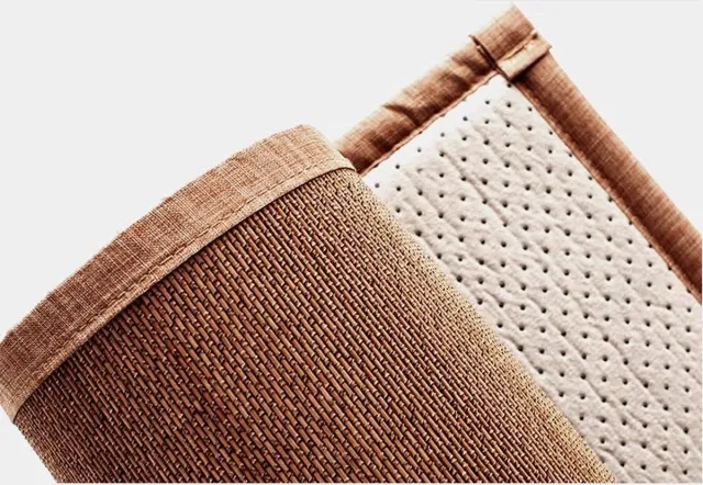 Fine Asianliving Oosters Vloerkleed Handgemaakt Bruin Bamboe Anti-slip L230xB150cm Naturel