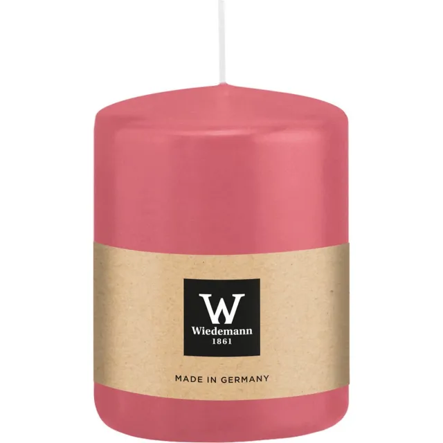 Wiedemann Cilinderkaars/stompkaars - roze - 6 x 8 cm - 29 branduren - zuilkaarsen