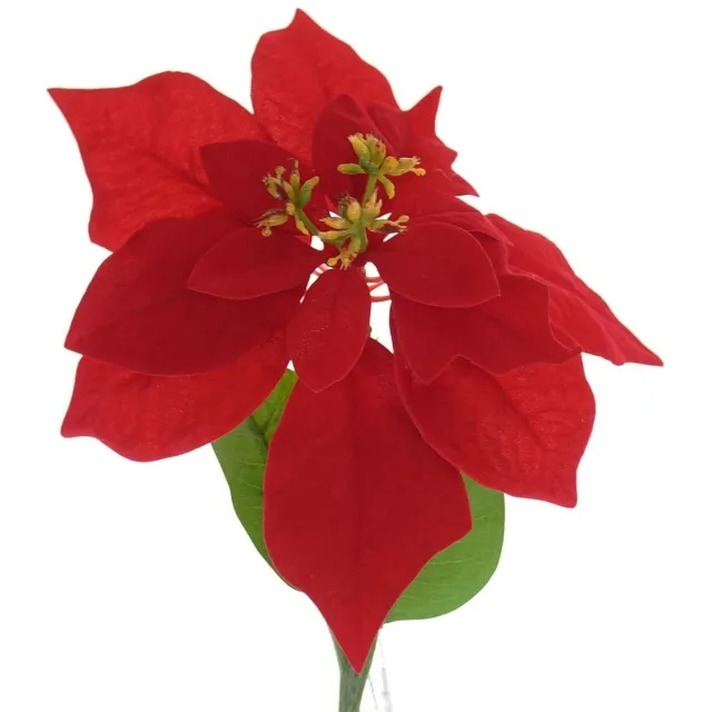 Gasper Kerstster Poinsettia Rood 60 cm - Kunstbloemen