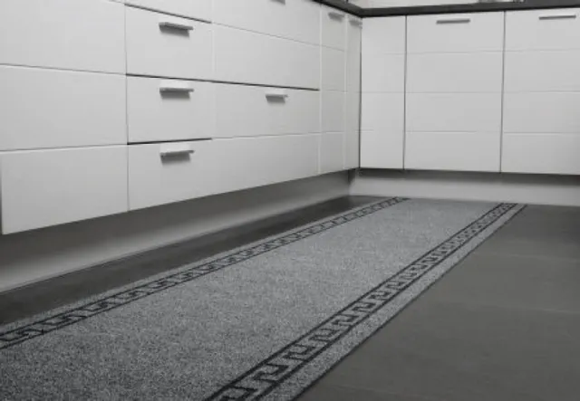 JYG Tapijtloper Greece Grijs 50 x 800 cm - Keukenloper - Anti Slip - snijdbaar