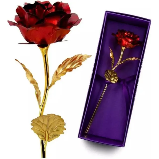 Love Store 24K Golden Rose ( rood ) - 24K Gouden Roos - Cadeau - Moederdag - Vaderdag - Bedankt - Decoratie - DESIGN