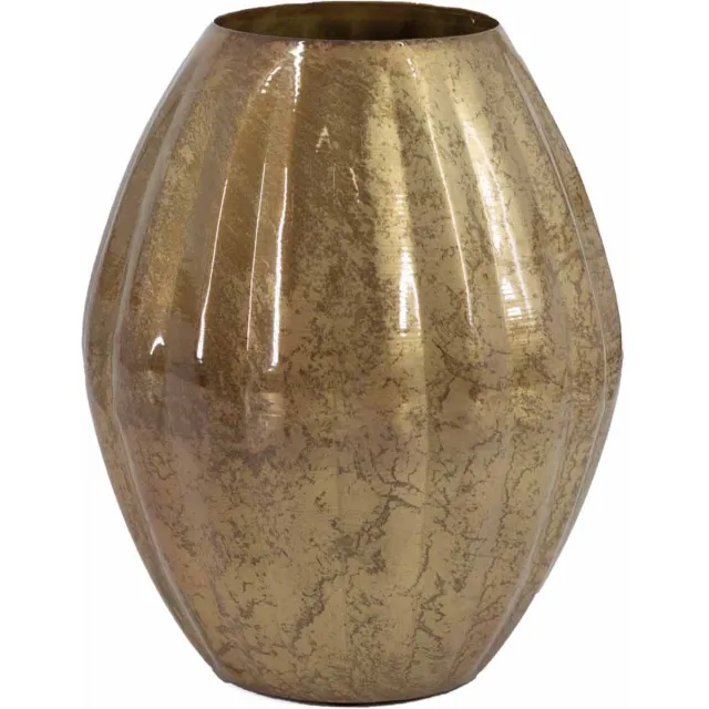 homebound by ky Metalen vaas peach Goud
