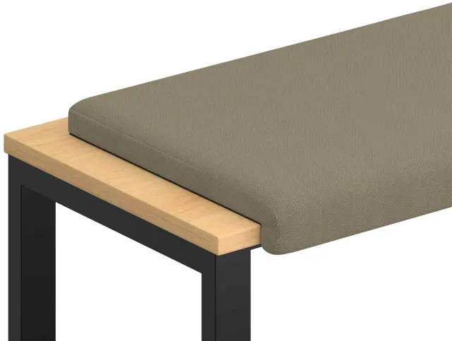 vidaXL Bankkussen - Textured - Velvet - Kaki - Diepte - 35 - cm