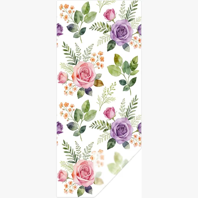 Trywise 1 Stuk - Raamfolie - Statische Raamfolie - Anti Inkijk Raamfolie - Matglas Privacyfolie - Raamfolie Zonder Lijm met Waterrimpel Relieef - Badkamer - 43 x 100 cm - SBW24