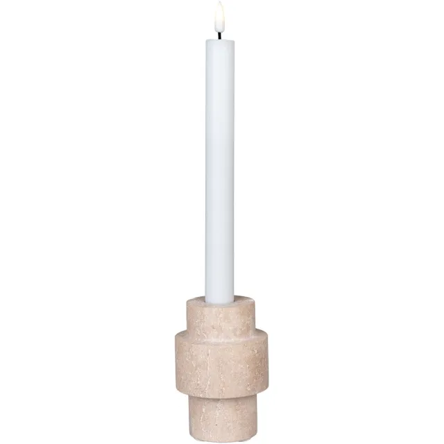 House Nordic Kaarsenhouder Travertin - Natuursteendecor - House Nordic - Kaarsenhouders - Beige - Steen