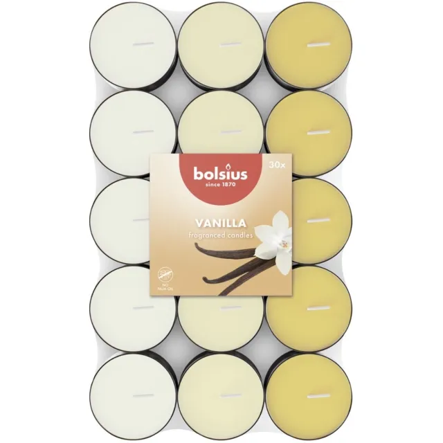 Bolsius Geurtheelicht - 30 stuks per verpakking - Vanilla Ivoor