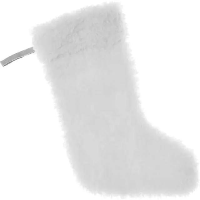 Unique Living Kerstsok White Xmas - 42x25cm - Multikleur