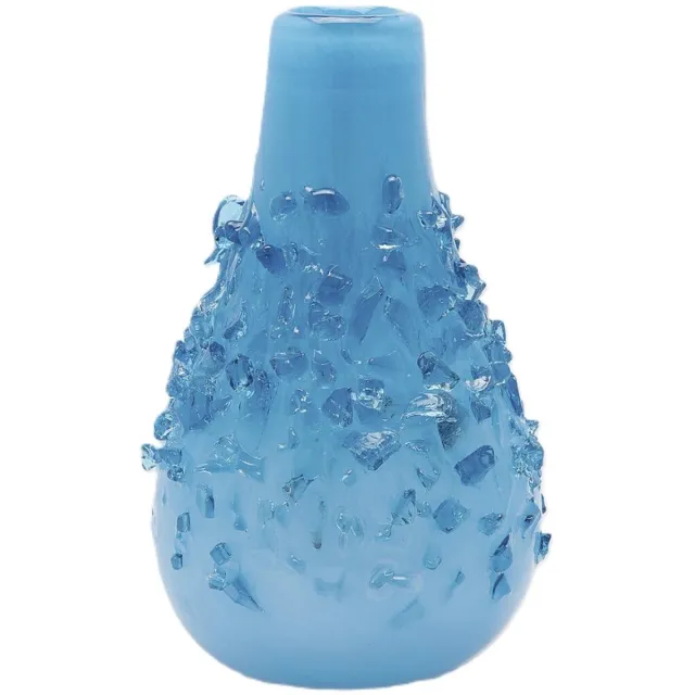 EDG - Enzo De Gasperi EDG - Vaas- Glas - blauw - D25 x H40 cm - Opening 6,5 cm