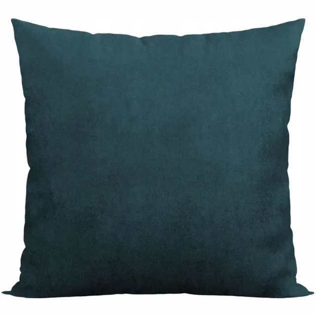 Markizeta Decoratieve Kussenhoes 40x40cm Petrol Blauw met Rits - Zacht Velours