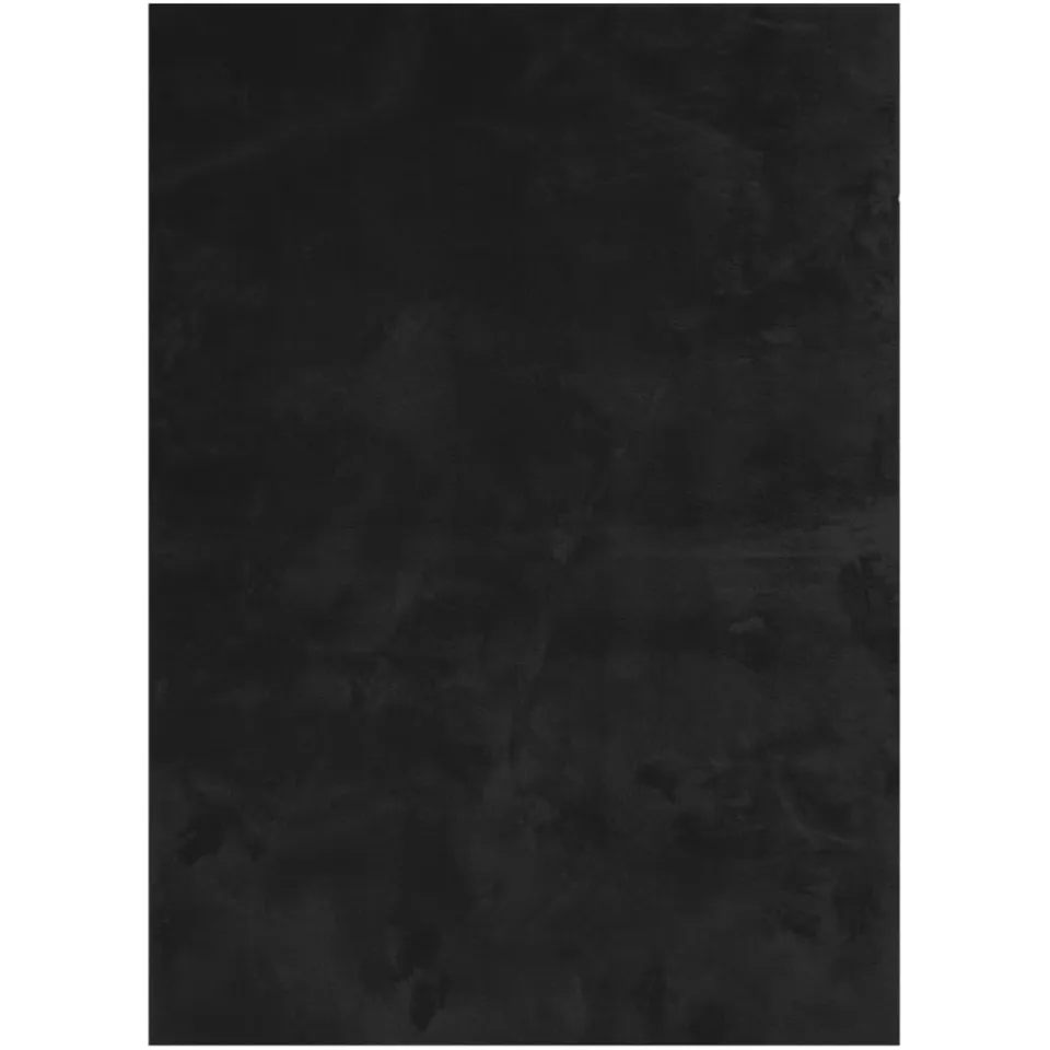 vidaXL Vloerkleed HUARTE laagpolig zacht wasbaar 240x340 cm zwart, foto 3