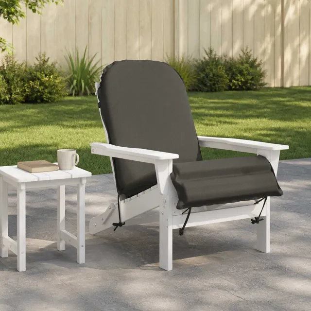 vidaXL Adirondack stoelkussen GEMERT 100% Polyester Antraciet