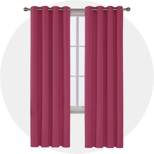 Famanu verduisterende gordijn voor slaapkamer of woonkamer - warmte - geïsoleerde verlichting - 132 x 213 cm - roze