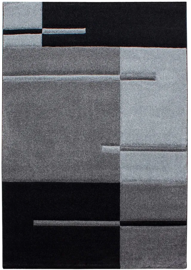 Dutch XXL Modern Vloerkleed | Tapijt | Hawaii | Geometrisch | Grijs | 280x370 cm