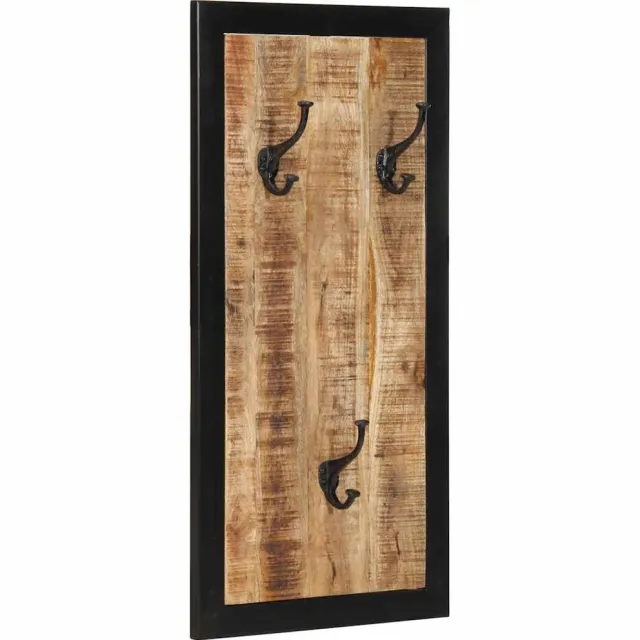 vidaXL Kapstok 40x2x80 cm massief ruw mangohout Bruin