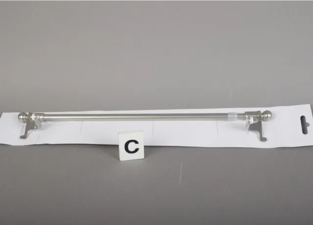 Gifi diffusion Uitschuifbare gordijnroede - Zilvergrijs - metaal - 30-50 cm