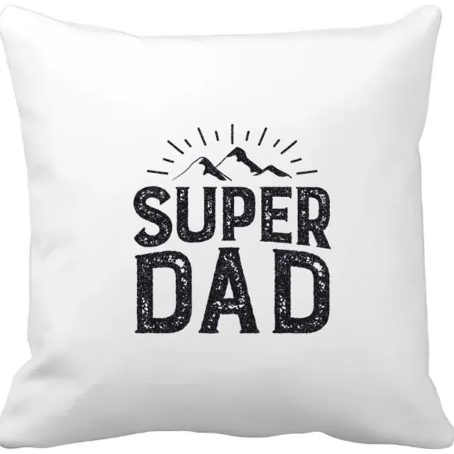 Akyol super dad Kussen hoes - Papa - vader - cadeau - vaderdag - 40 bij 40 cm Multicolor