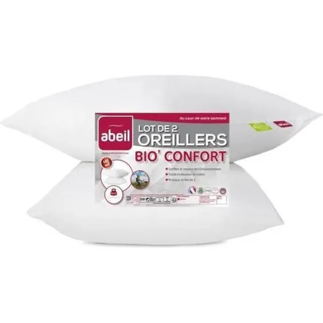 Abeil Set van 2 kussens Abeil Wit 60 x 60 cm (2 Stuks)