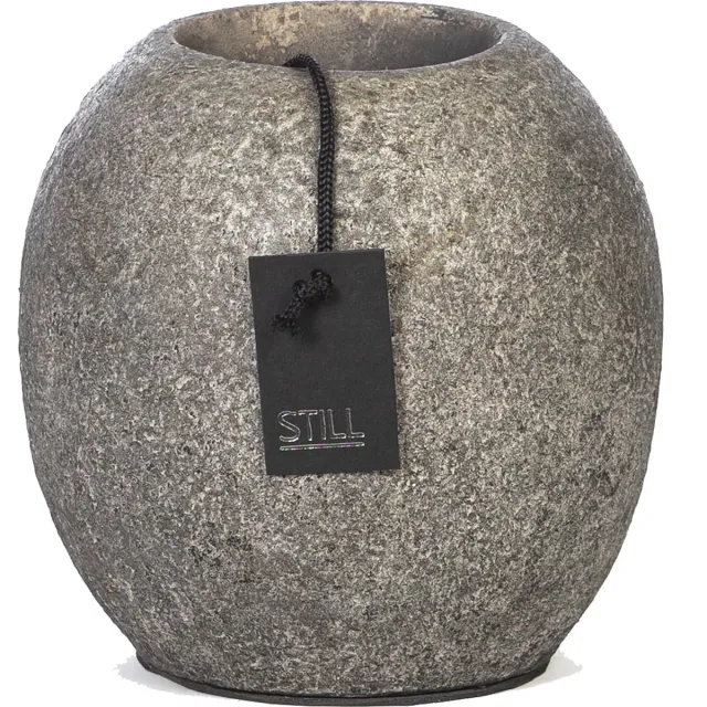 STILL Waxinelichthouder - Bol - Earth - Grijs - 15 cm