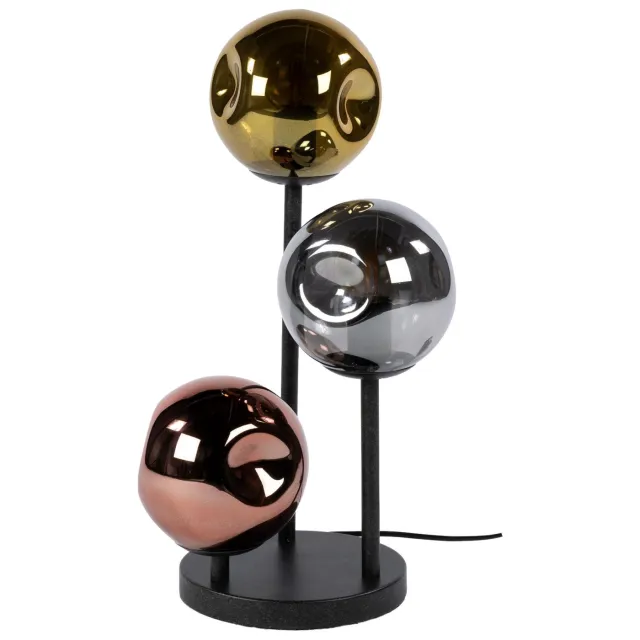 Nest of Nora Tafellamp Rina - 3-lichts - Artic zwart - E14 fitting