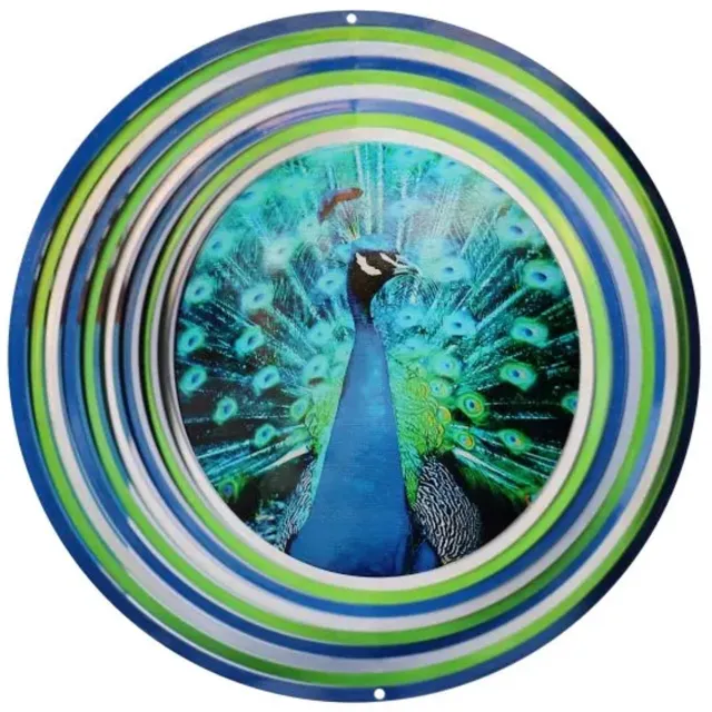Spin Art/Cooking Vinyl Windspinner 12, Spin Art, Peacock/Pauw, 12PEAC300 Multicolor