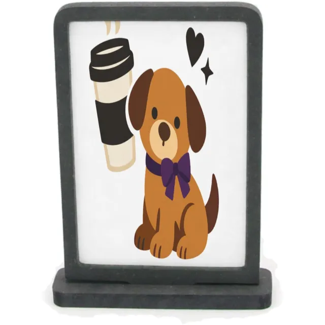 Mr Cadeautjes Houten fotolijst rechthoek met MDF inleg - design Cadeauprint rond een alledaagse luxe met een minimalistische | cadeau Wit