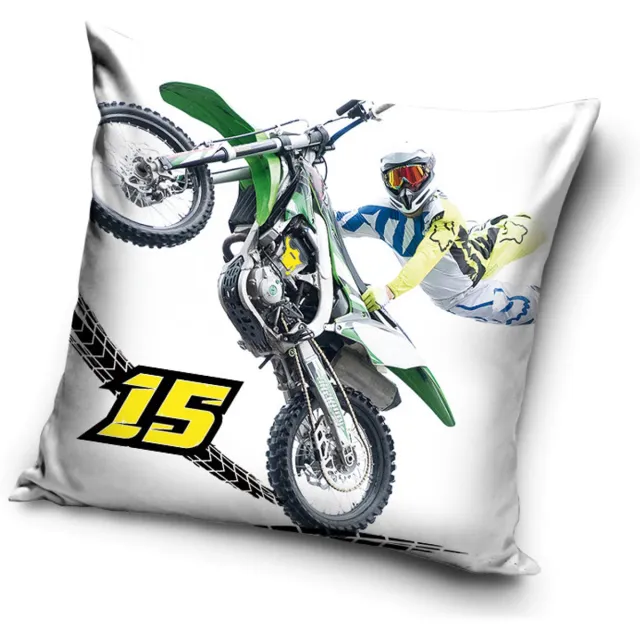 Motorbike Sierkussen Motorbike Motorcross 40x40 cm (inclusief vulling) diverse kleuren