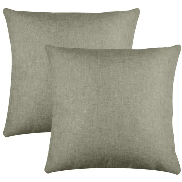 Stof Textile sierkussen Bea - 2x - groen - 50 x 50 cm - bank kussens - zitkussens - binnen/buiten - polyester