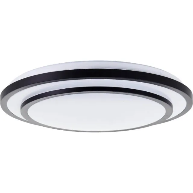 Brilliant Luciano - Plafondlamp - LED 36W - Zwart Zwart Wit