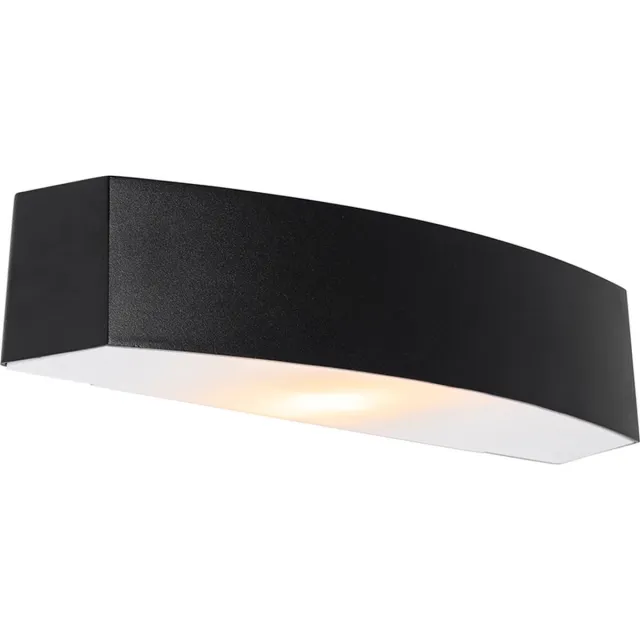 QAZQA bojan - Moderne Wandlamp voor buiten - 1 lichts - D 7 cm - Zwart - Buitenverlichting