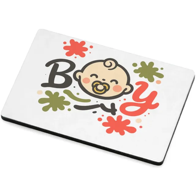 Mr Cadeautjes MDF magnetische fotolijst 7,5 x 5 - design Grappige typografische babyprint met sportieve knipoog | cadeau Wit