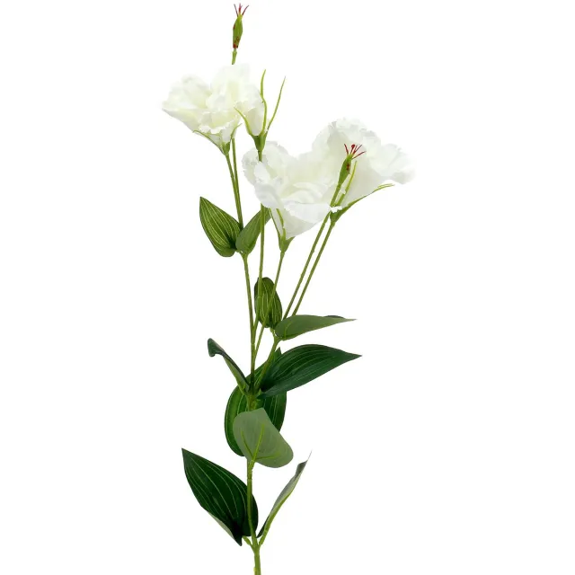 Viana Lysianthus kunstbloem wit L87,5cm