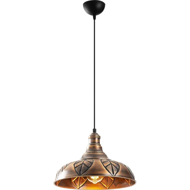 Vente-unique Asir - Kroonluchter - Koper - 117 cm hoog