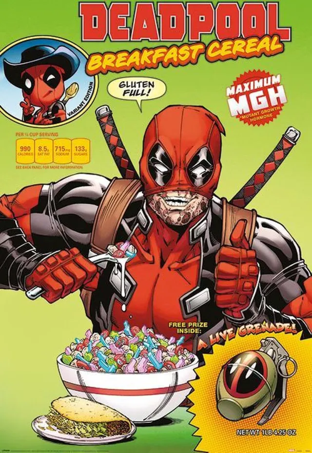 Marvel Deadpool Cereal - Maxi Poster Multi color